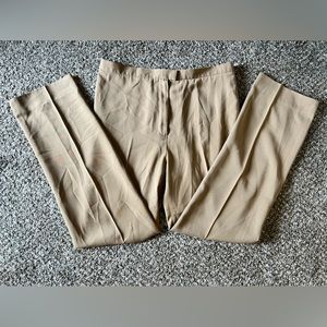Bernard Zins full length taupe dress pants straight leg